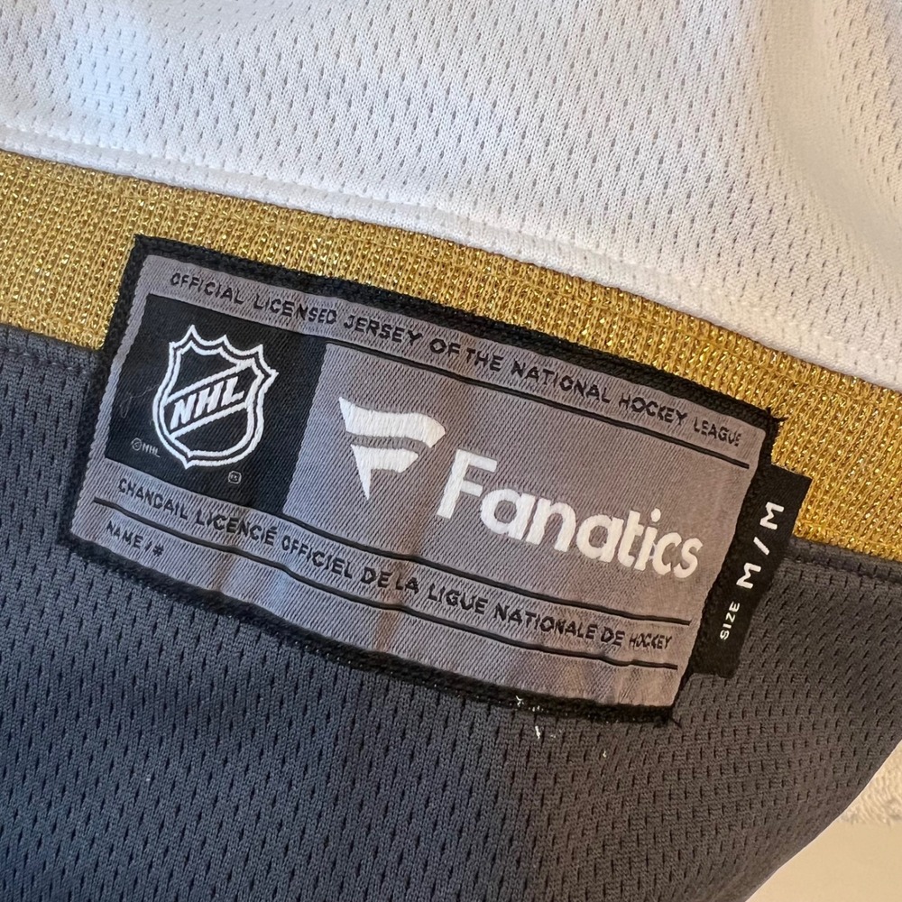 Fanatics NWT Vegas Golden Knights NHL Breakaway Away Jersey White Gold. Medium - Picture 9 of 14